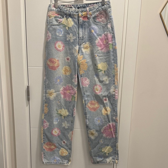 Wild Fable High-Rise Jeans with Floral Design - Picture 3 of 6